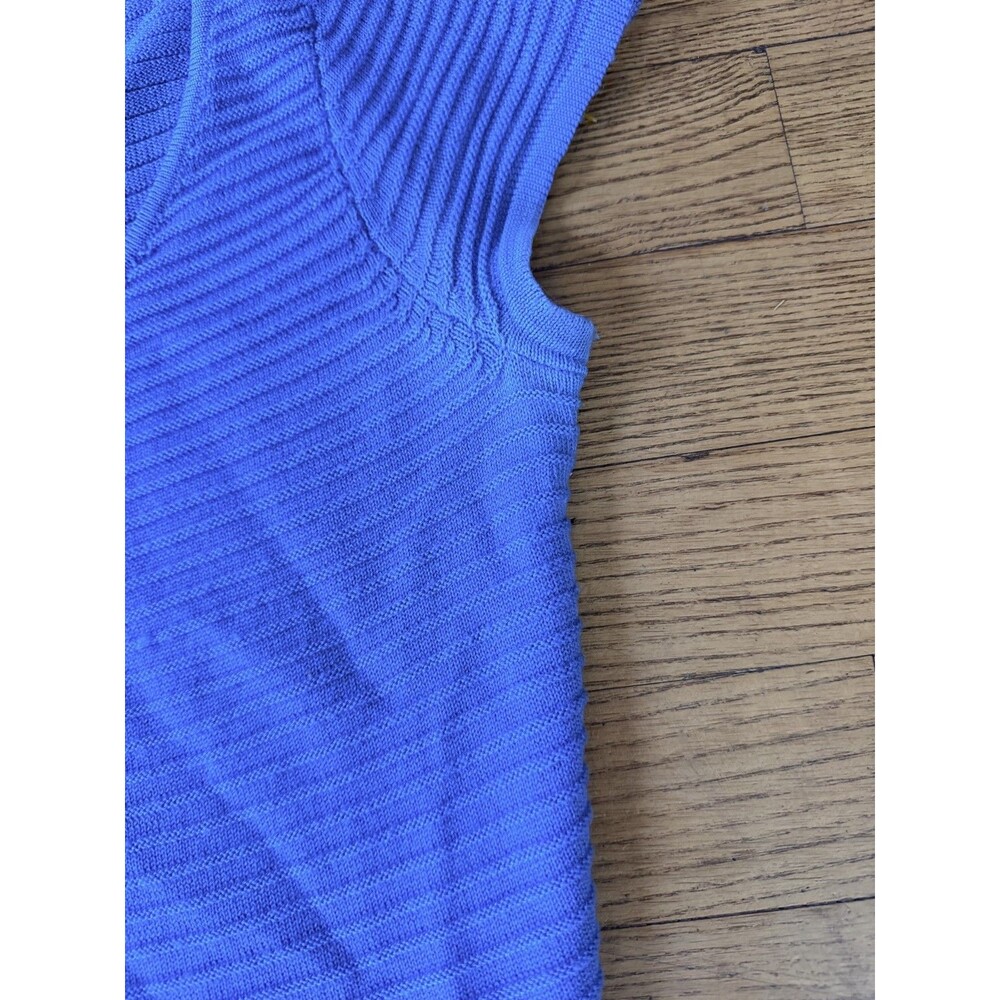 Lilly Pulitzer Hazel Flutter Blue Stepping Stone Stitch Sweater Dress Med READ - Picture 4 of 7